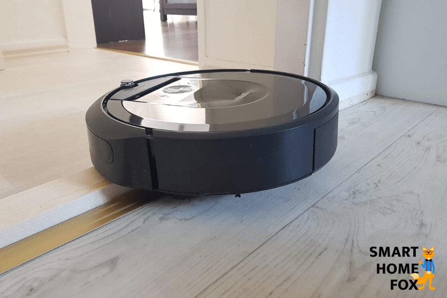 Roomba i7 crosses a doorstep